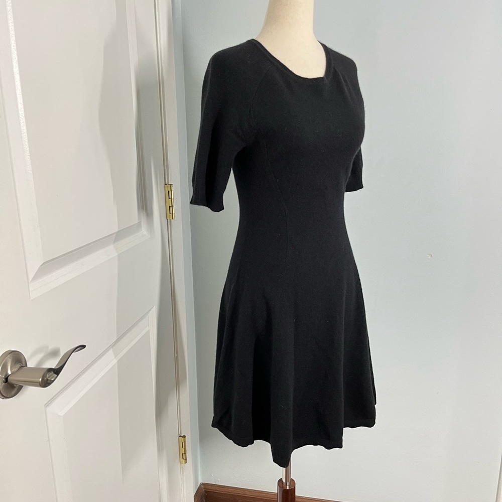 Aqua 100% cashmere black mini dress size S - Picture 8 of 11